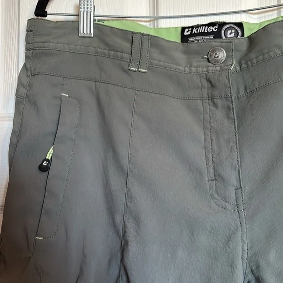 Killtec women’s olive green capri hiking pants size 14 - Picture 2 of 9